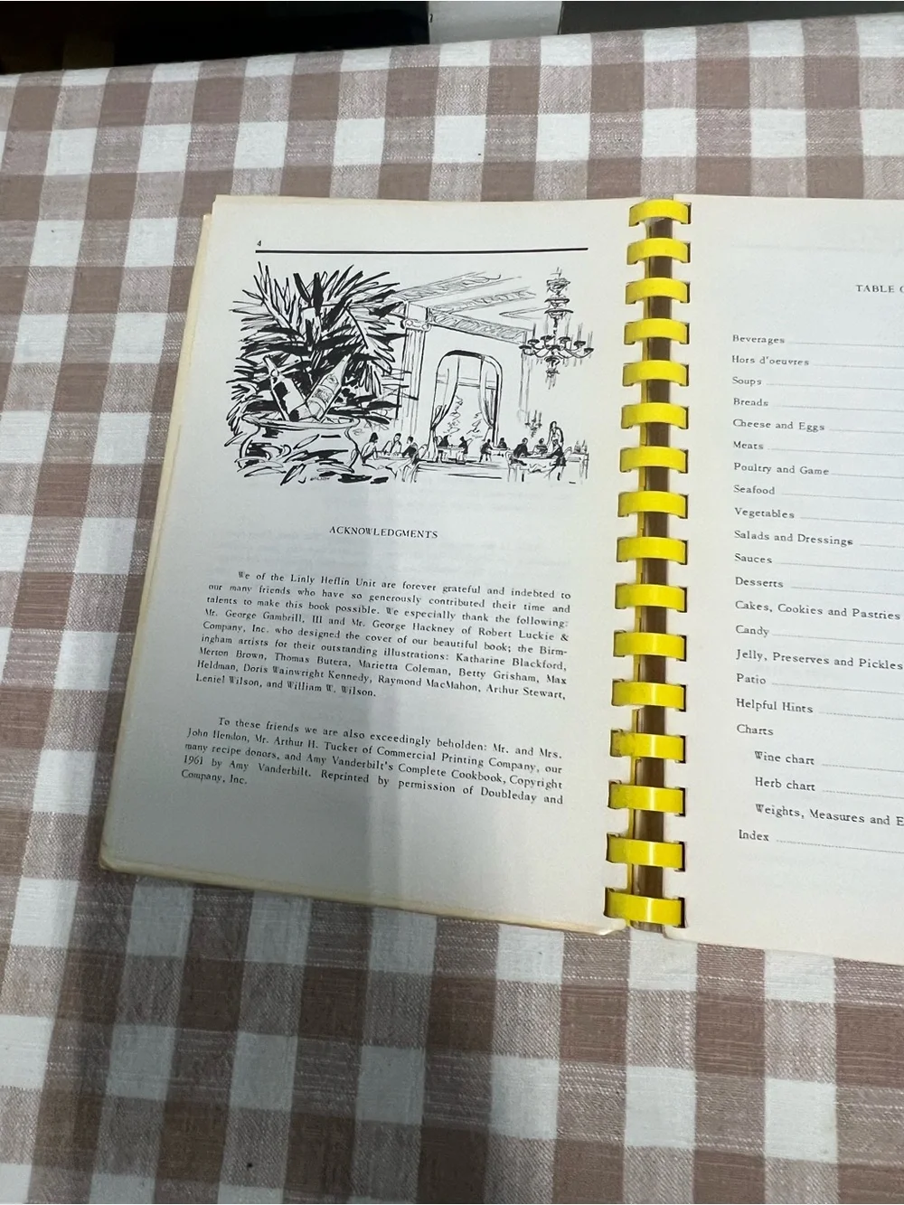 Vintage linly Heflin cookbook Birmingham ala recipes